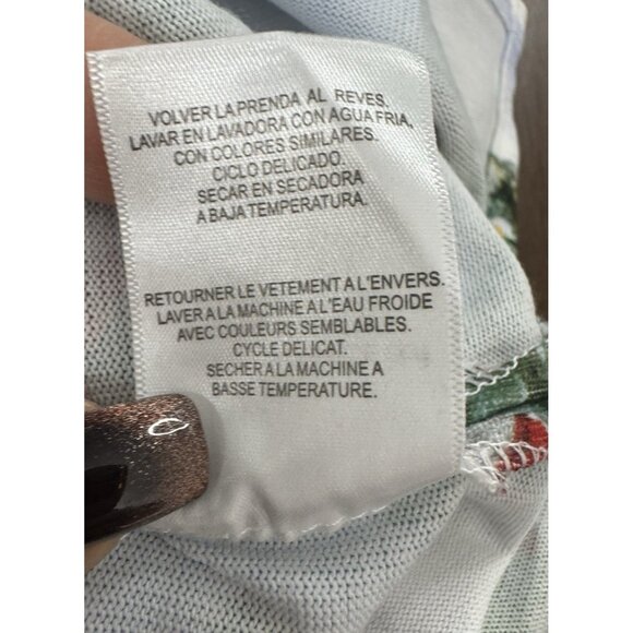 AD Womens 1X Holiday Novelty All Over Print Tunic Blouse Grandma Festive Cottage - Picture 5 of 7